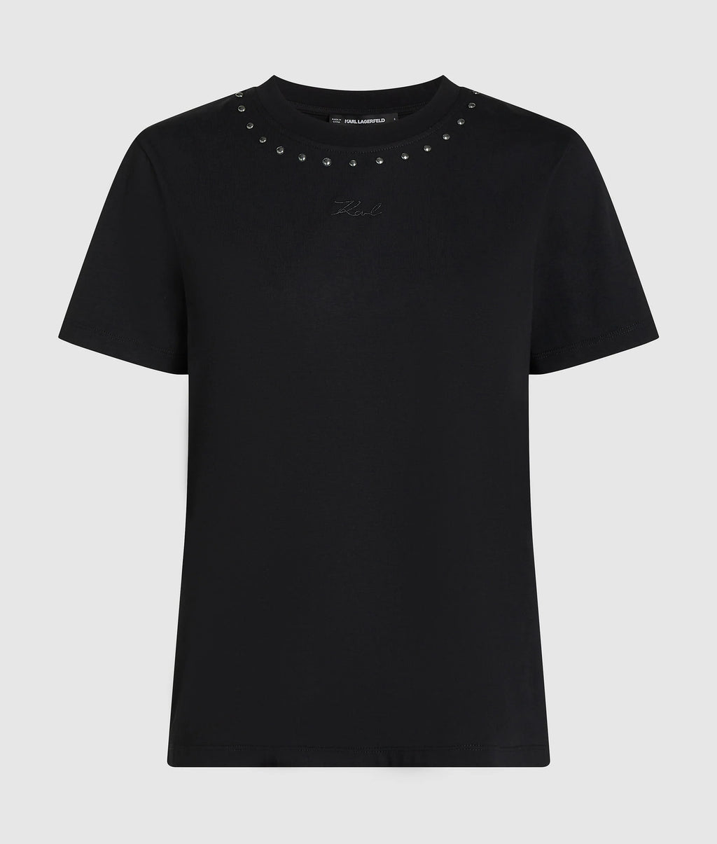 STUDDED SIGNATURE T-SHIRT