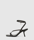 KARMEL HEELED ANKLE STRAP SANDALS