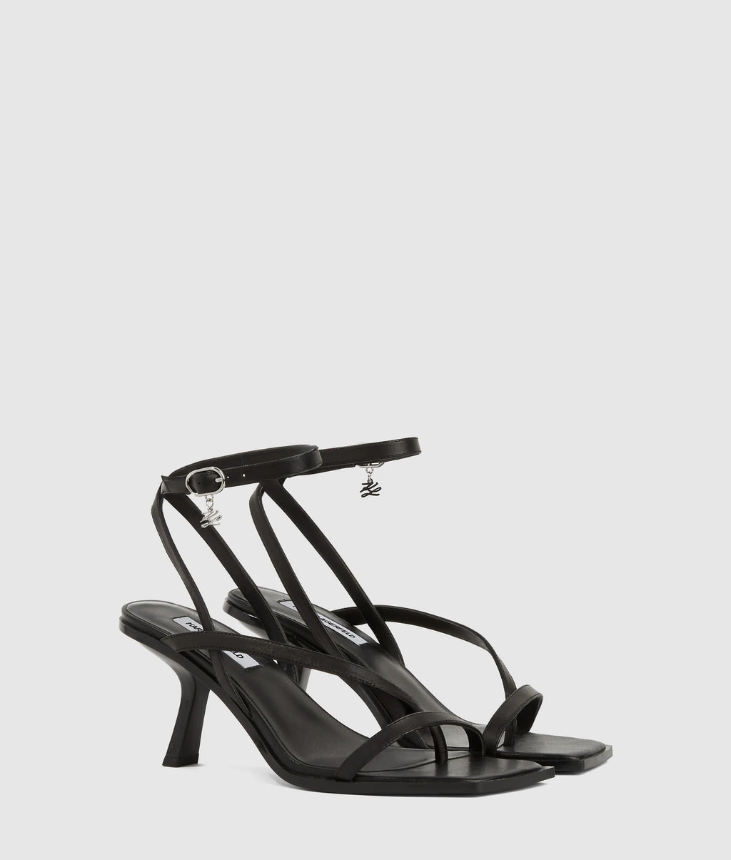 KARMEL HEELED ANKLE STRAP SANDALS