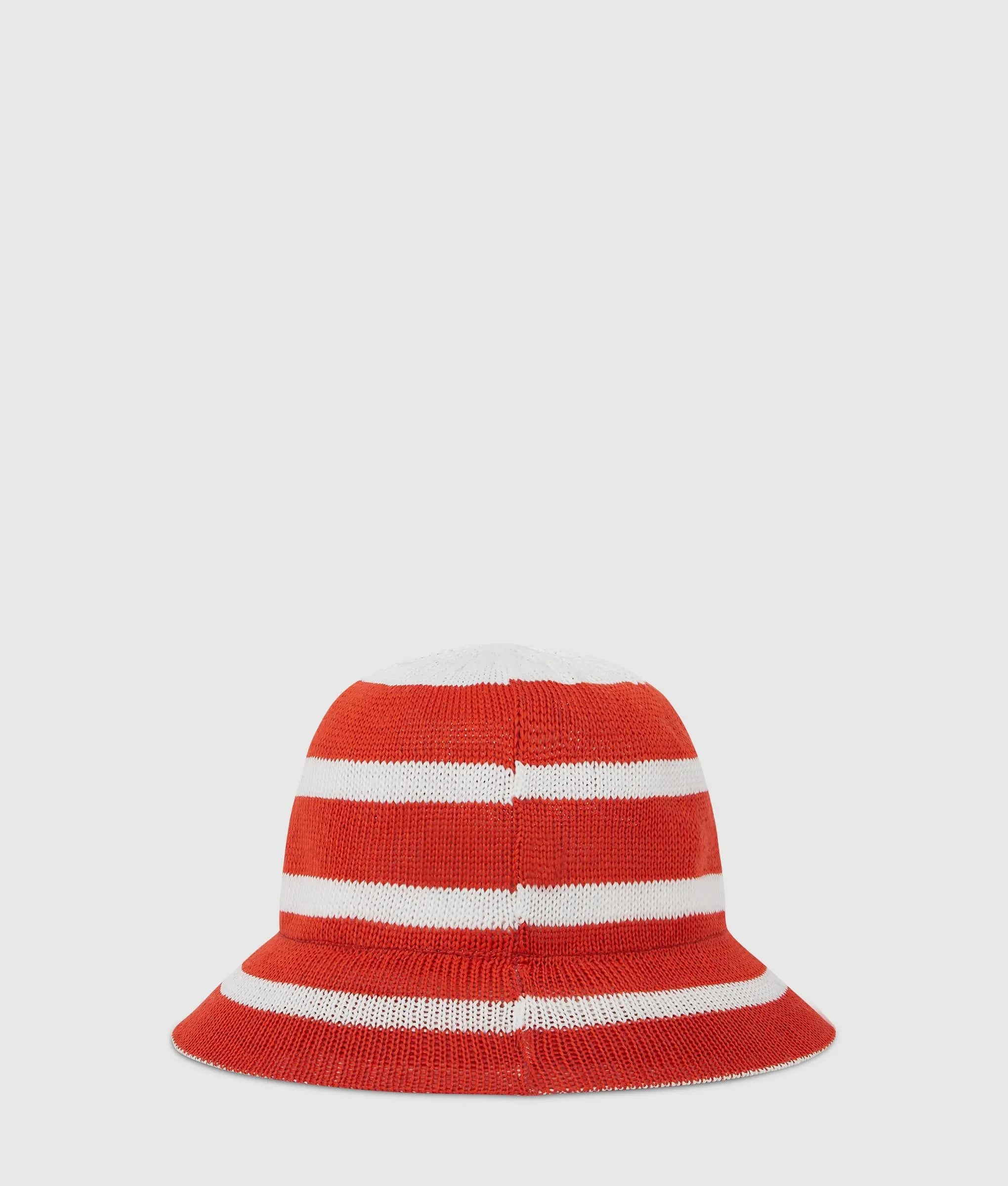 KNITTED STRIPED BUCKET HAT