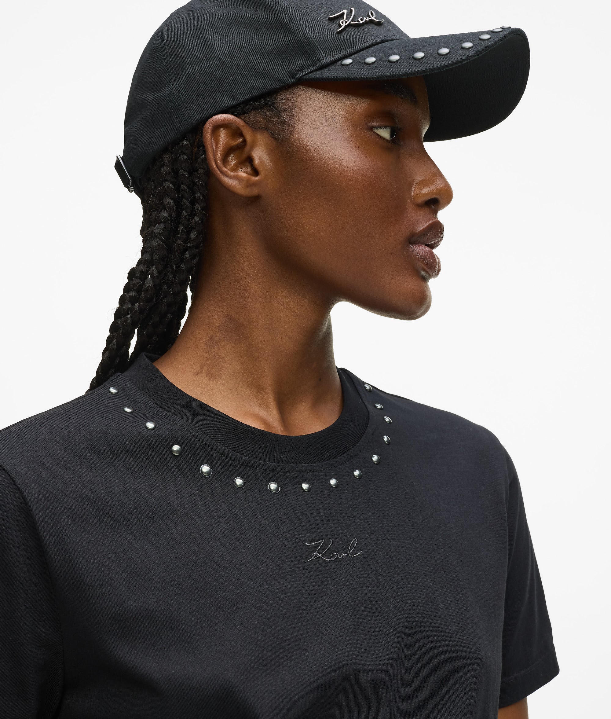 STUDDED SIGNATURE T-SHIRT
