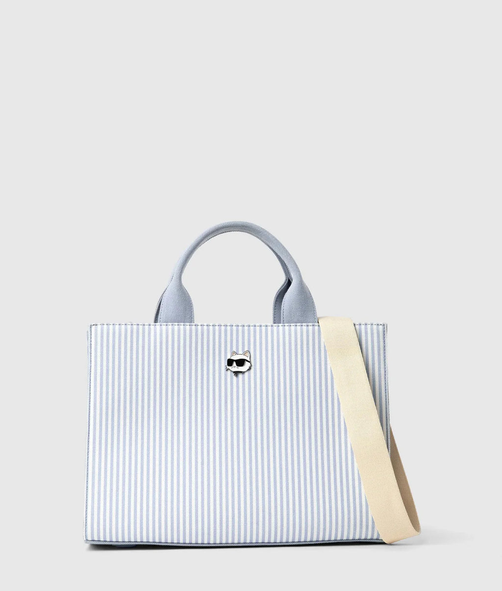 IKON CHOUPETTE STRIPED SQUARE TOTE BAG