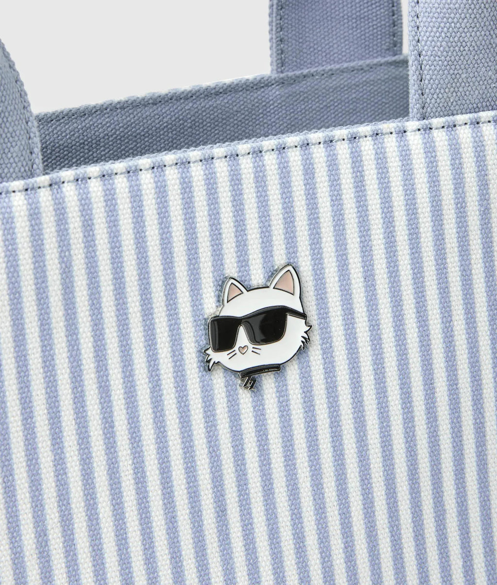 IKON CHOUPETTE STRIPED SQUARE TOTE BAG