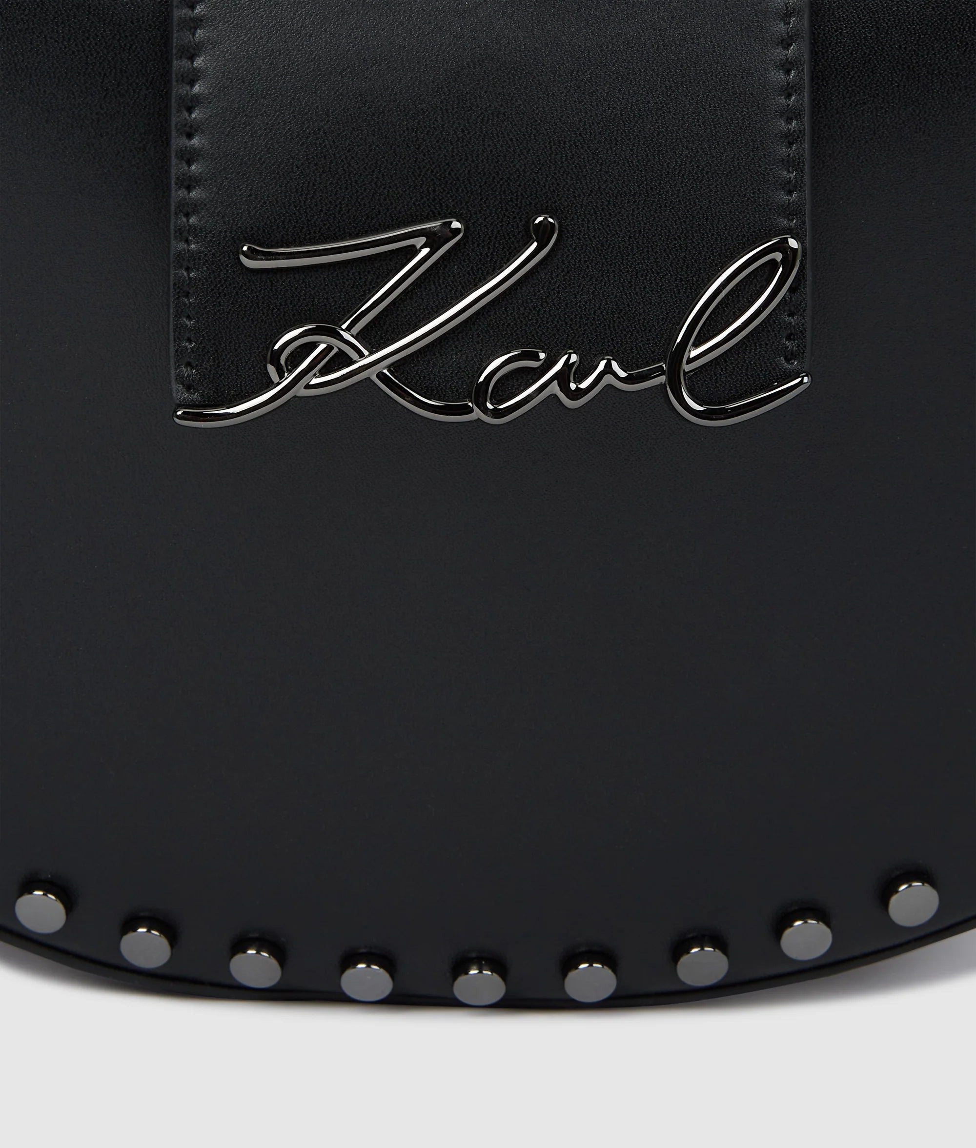 K/SIGNATURE STUDDED MOON BAG