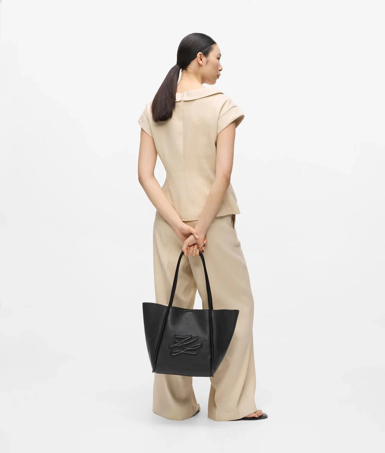 K/AUTOGRAPH PATCH MEDIUM TOTE BAG