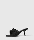 KARMEL RUCHE HEELED SANDALS
