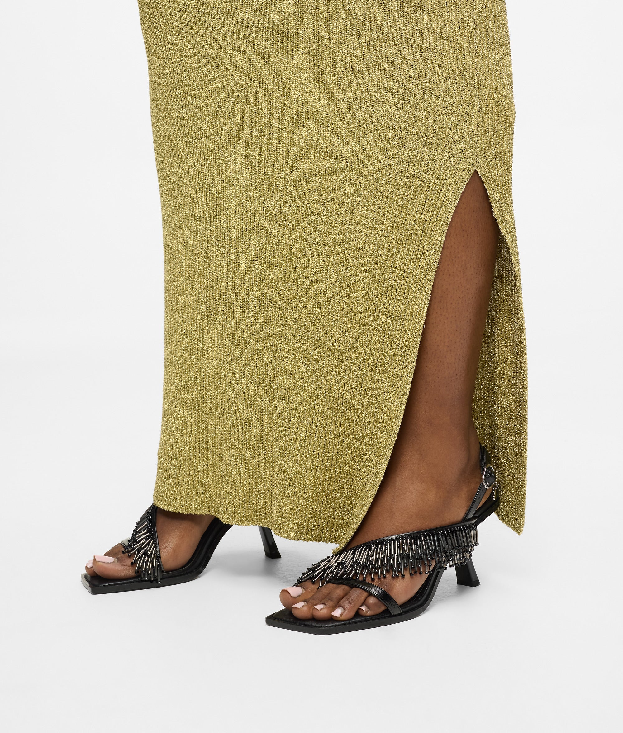 KARMEL FRINGE HEELED SLINGBACKS