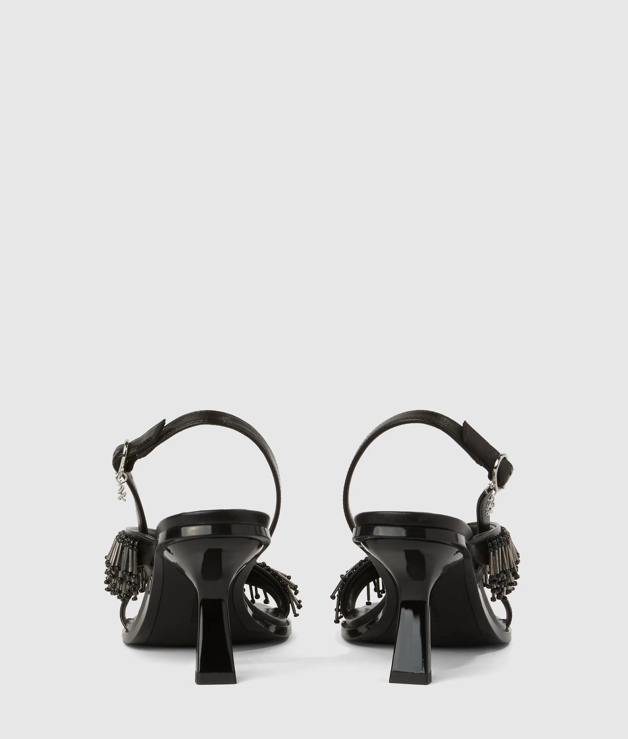 KARMEL FRINGE HEELED SLINGBACKS