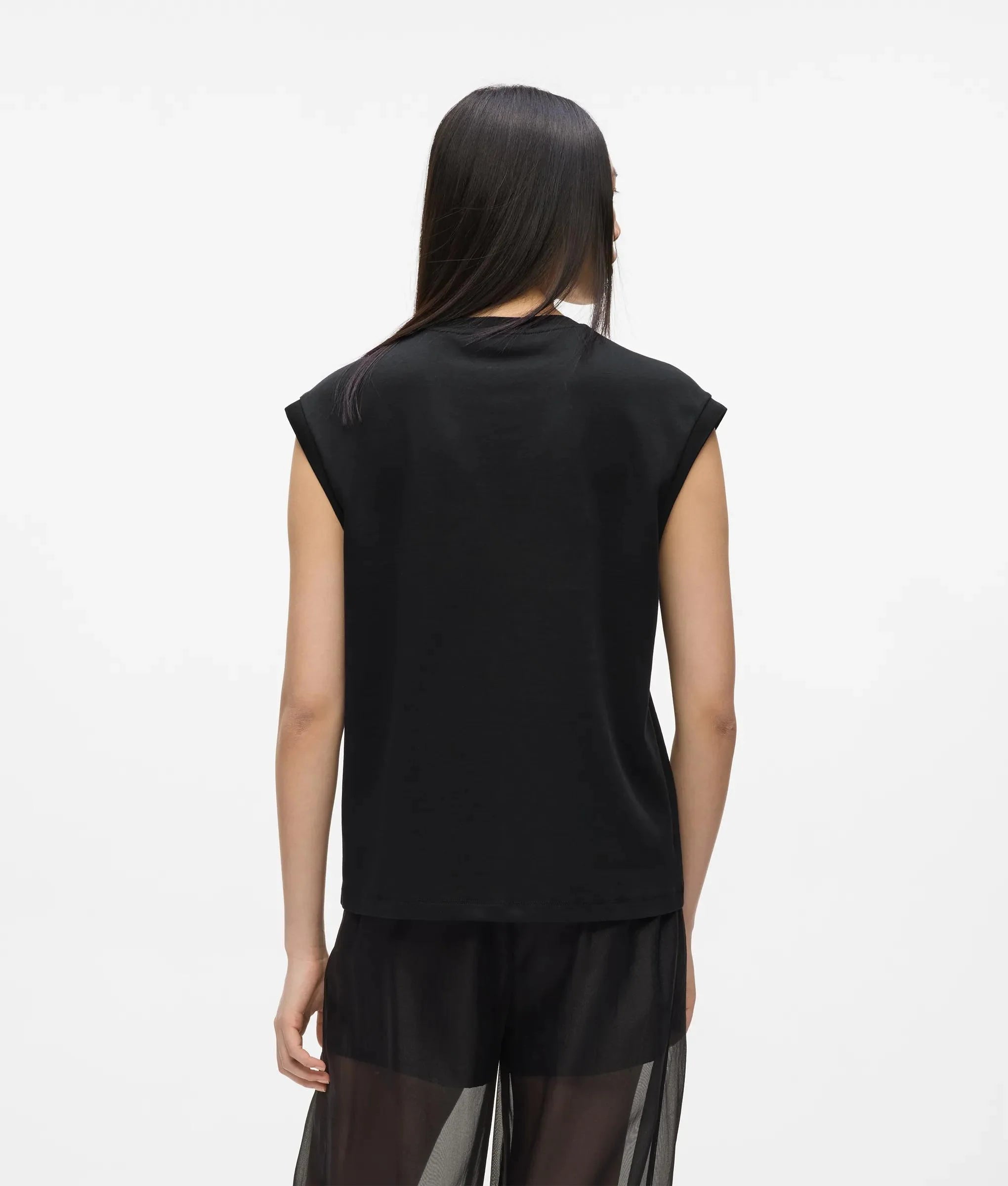 SIGNATURE ORGANZA TANK TOP